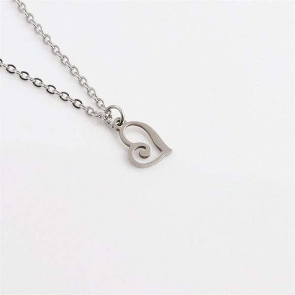 Wholesale Mini Heart Pendant Stainless Steel Necklace JDC-NE-ML089 NECKLACE JoyasDeChina Wholesale Jewelry JoyasDeChina Joyas De China