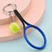 Wholesale Mini Tennis Racket CCB Metal Keychain JDC-KC-WS134 Keychains 围颂 blue OPP bag Wholesale Jewelry JoyasDeChina Joyas De China