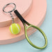 Wholesale Mini Tennis Racket CCB Metal Keychain JDC-KC-WS134 Keychains 围颂 green OPP bag Wholesale Jewelry JoyasDeChina Joyas De China