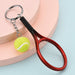 Wholesale Mini Tennis Racket CCB Metal Keychain JDC-KC-WS134 Keychains 围颂 red OPP bag Wholesale Jewelry JoyasDeChina Joyas De China