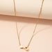 Bulk Jewelry Wholesale minimalist fashion 26 letter clavicle chain JDC-NE-AYN015 Wholesale factory from China YIWU China