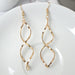 Wholesale minimalist spiral bending Earrings JDC-NE-b189 earrings JoyasDeChina Golden Wholesale Jewelry JoyasDeChina Joyas De China