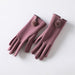 Wholesale mink fur ball cashmere warm women's gloves JDC-GS-BX-012 Gloves 伯循 purple one size Wholesale Jewelry JoyasDeChina Joyas De China