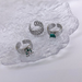 Bulk Jewelry Wholesale mint emerald rings JDC-RS-W201 Wholesale factory from China YIWU China