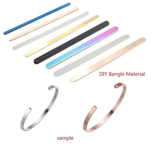 Bulk Jewelry Wholesale Mirror stainless steel strip bracelet DIY JDC-gh001 Wholesale factory from China YIWU China
