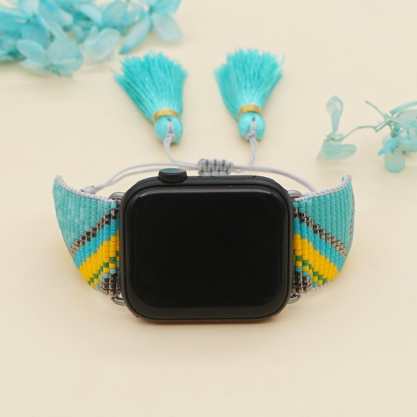 Wholesale Miyuki DB Rice Beads Apple Watch1-7 Watch Band JDC-WD-GBH009 Watch Band 怪我咯 Wholesale Jewelry JoyasDeChina Joyas De China