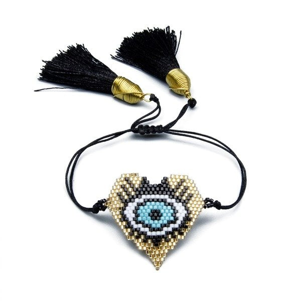 Wholesale Miyuki Eye Heart Bracelet JDC-BT-GBH083 Bracelet 怪我咯 Wholesale Jewelry JoyasDeChina Joyas De China