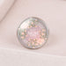 Wholesale MOM Heart Shape Mother's Day Gift Iron Glass Ring JDC-RS-NingX001 Rings 柠祥 Wholesale Jewelry JoyasDeChina Joyas De China