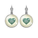 Wholesale MOM Heart Shaped Metal Glass Earrings JDC-ES-NingX001 Keychains 柠祥 Wholesale Jewelry JoyasDeChina Joyas De China