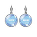 Wholesale MOM Heart Shaped Metal Glass Earrings JDC-ES-NingX001 Keychains 柠祥 64006303 Wholesale Jewelry JoyasDeChina Joyas De China
