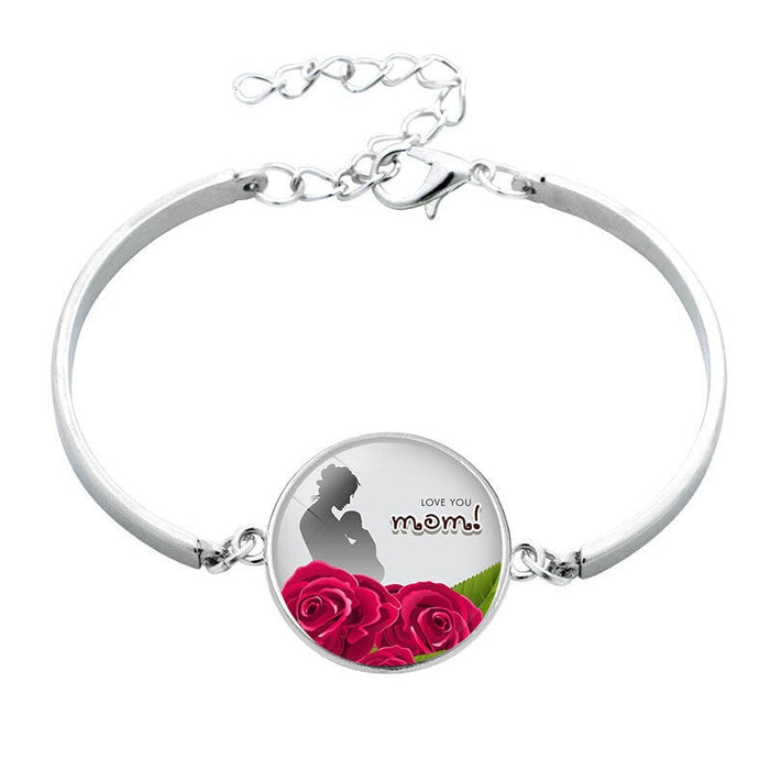 Wholesale MOM Mother's Day Alloy Glass Time Gem Bracelet JDC-BT-NingX005 Bracelet 柠祥 12017604 Wholesale Jewelry JoyasDeChina Joyas De China