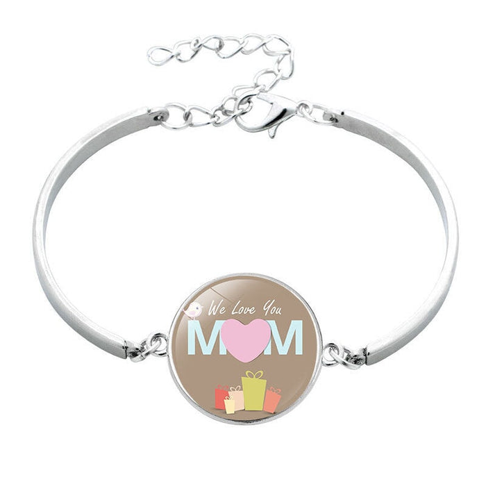 Wholesale MOM Mother's Day Alloy Glass Time Gem Bracelet JDC-BT-NingX005 Bracelet 柠祥 Wholesale Jewelry JoyasDeChina Joyas De China