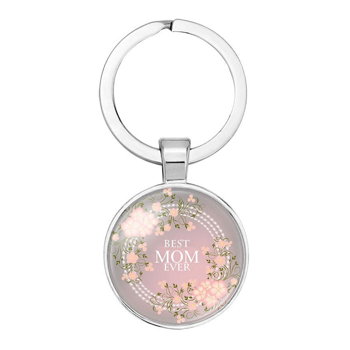 Wholesale MOM Mother's Day Gift Alloy Glass Keychain JDC-KC-NingX002 Keychains 柠祥 13003507 Wholesale Jewelry JoyasDeChina Joyas De China