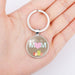 Wholesale MOM Mother's Day Gift Alloy Glass Keychain JDC-KC-NingX002 Keychains 柠祥 Wholesale Jewelry JoyasDeChina Joyas De China