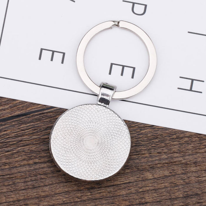 Wholesale MOM Mother's Day Gift Alloy Glass Keychain JDC-KC-NingX002 Keychains 柠祥 Wholesale Jewelry JoyasDeChina Joyas De China
