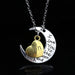 Wholesale moon love letter necklaces JDC-NE-D013 Necklaces 晴雯 2411son Wholesale Jewelry JoyasDeChina Joyas De China