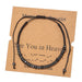 Wholesale Morse Code Black Iron Stone Beaded Braided Bracelet JDC-BT-ZhuJ002 Bracelet 诛积 Wholesale Jewelry JoyasDeChina Joyas De China