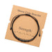 Wholesale Morse Code Black Iron Stone Beaded Braided Bracelet JDC-BT-ZhuJ002 Bracelet 诛积 Wholesale Jewelry JoyasDeChina Joyas De China