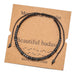 Wholesale Morse Code Black Iron Stone Beaded Braided Bracelet JDC-BT-ZhuJ002 Bracelet 诛积 Wholesale Jewelry JoyasDeChina Joyas De China