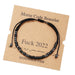 Wholesale Morse Code Black Iron Stone Beaded Braided Bracelet JDC-BT-ZhuJ002 Bracelet 诛积 Wholesale Jewelry JoyasDeChina Joyas De China