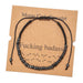 Wholesale Morse Code Black Iron Stone Beaded Braided Bracelet JDC-BT-ZhuJ002 Bracelet 诛积 Wholesale Jewelry JoyasDeChina Joyas De China
