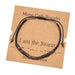 Wholesale Morse Code Black Iron Stone Beaded Braided Bracelet JDC-BT-ZhuJ002 Bracelet 诛积 Wholesale Jewelry JoyasDeChina Joyas De China
