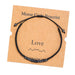 Wholesale Morse Code Black Iron Stone Beaded Braided Bracelet JDC-BT-ZhuJ002 Bracelet 诛积 Wholesale Jewelry JoyasDeChina Joyas De China