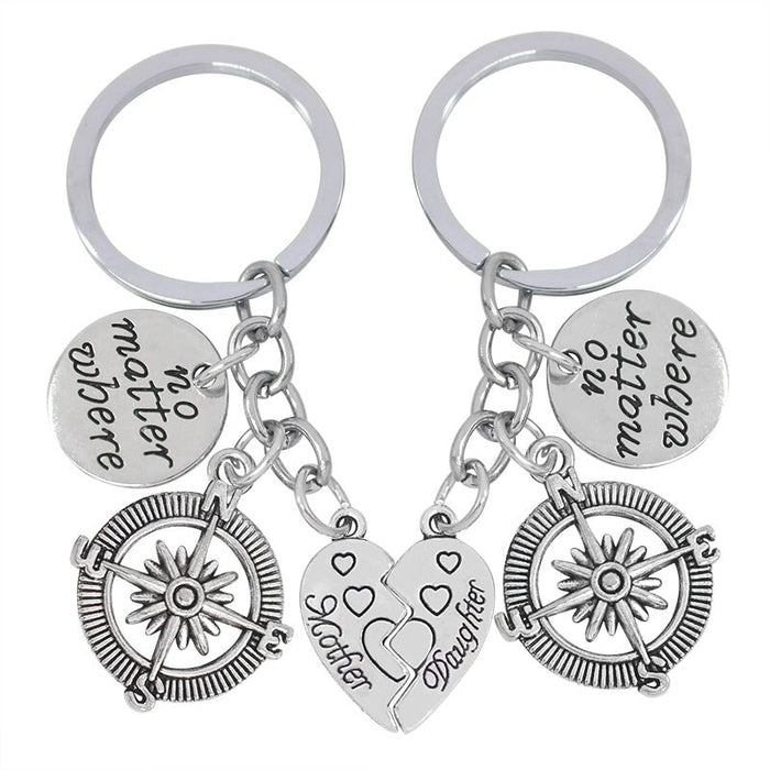 Wholesale Mother's Day Compass Alloy Keychain JDC-KC-TianG018 Keychains 天高 Wholesale Jewelry JoyasDeChina Joyas De China