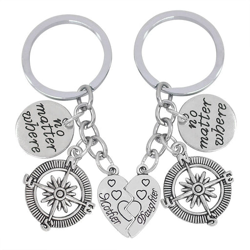 Wholesale Mother's Day Compass Alloy Keychain JDC-KC-TianG018 Keychains 天高 Wholesale Jewelry JoyasDeChina Joyas De China