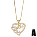 Wholesale Mother's Day Cutout Diamond Heart Necklace JDC-NE-AOS013 Necklaces 翱昇 A Wholesale Jewelry JoyasDeChina Joyas De China