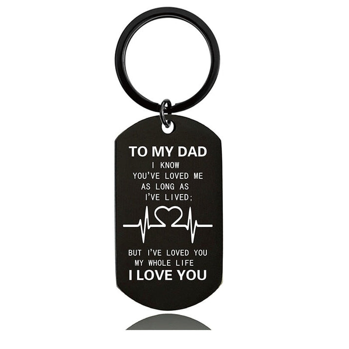 Wholesale Mother's Day Father's Day Metal Keychain JDC-KC-GangGu014 Keychains 钢古 Wholesale Jewelry JoyasDeChina Joyas De China