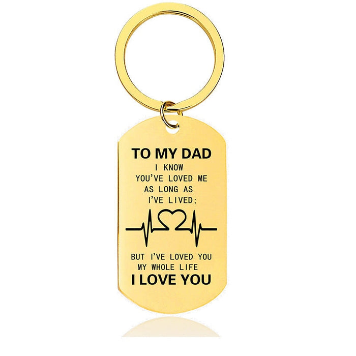 Wholesale Mother's Day Father's Day Metal Keychain JDC-KC-GangGu014 Keychains 钢古 Wholesale Jewelry JoyasDeChina Joyas De China