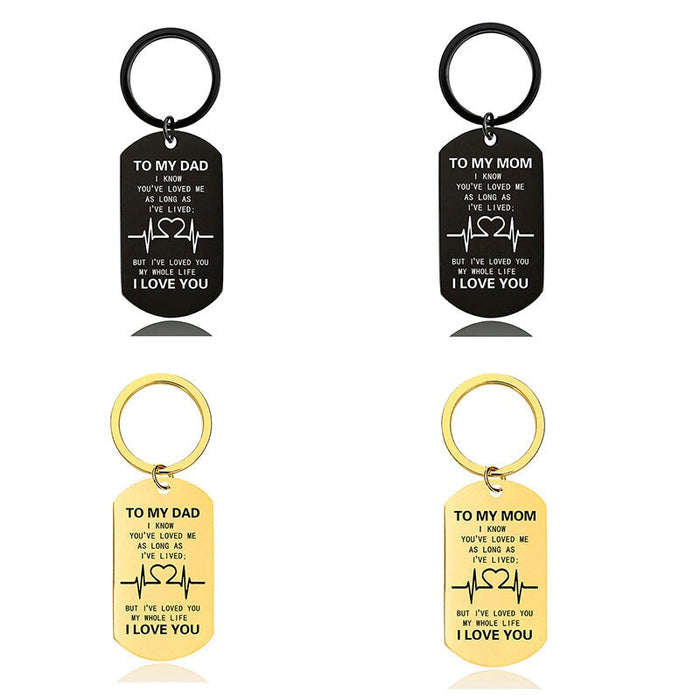 Wholesale Mother's Day Father's Day Metal Keychain JDC-KC-GangGu014 Keychains 钢古 Wholesale Jewelry JoyasDeChina Joyas De China