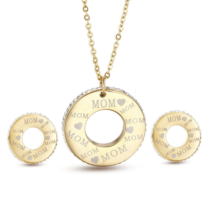 Wholesale mother's Day gift fashion titanium steel necklaces JDC-NE-Kalun001 necklaces 卡龙 Wholesale Jewelry JoyasDeChina Joyas De China