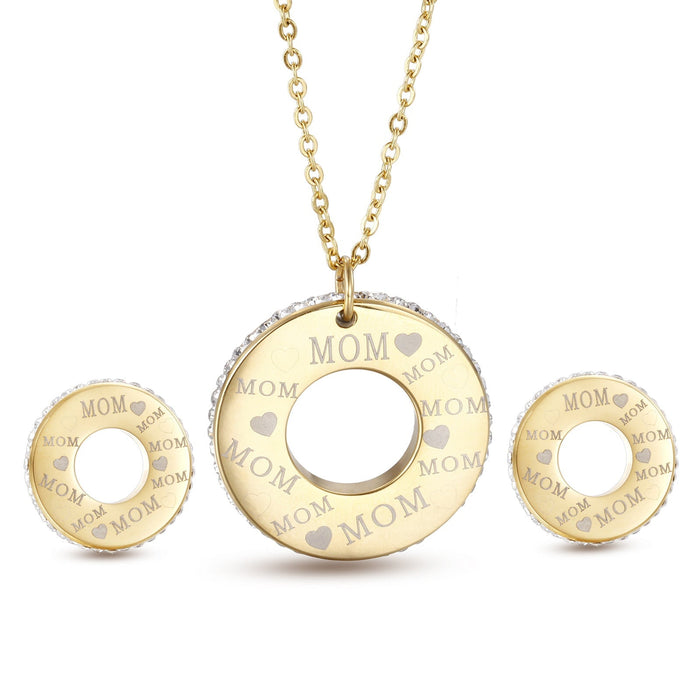 Wholesale mother's Day gift fashion titanium steel necklaces JDC-NE-Kalun001 necklaces 卡龙 Wholesale Jewelry JoyasDeChina Joyas De China