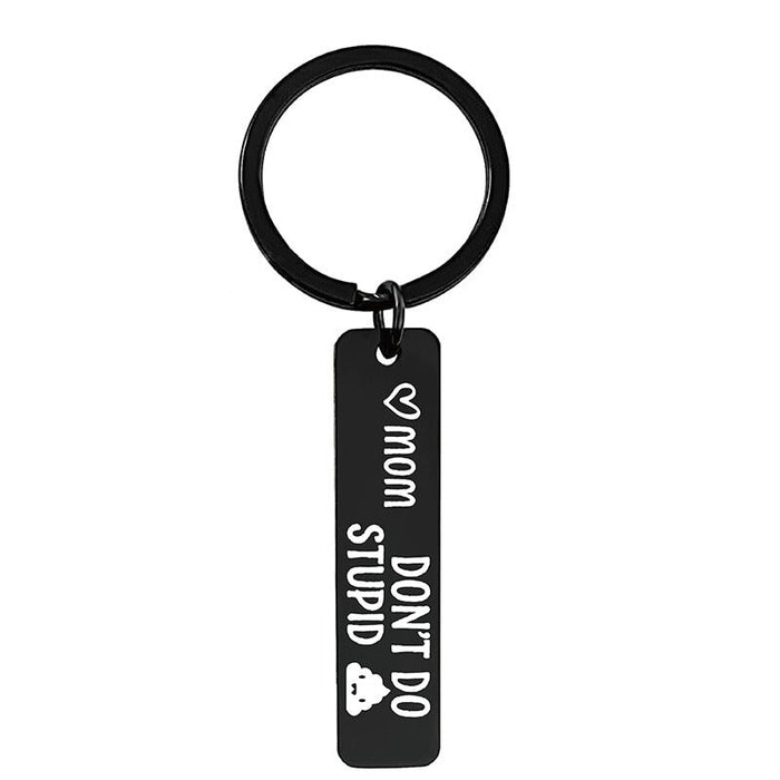 Wholesale Mother's Day Gift Stainless Steel Plating Metal Keychain JDC-KC-GangGu003 Keychains 钢古 Wholesale Jewelry JoyasDeChina Joyas De China