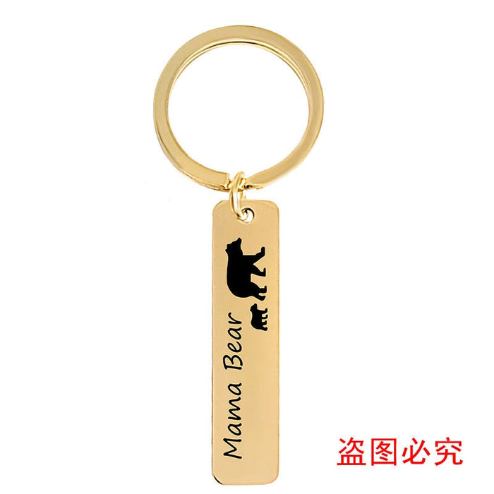 Wholesale Mother's Day Gift Stainless Steel Plating Metal Keychain JDC-KC-GangGu003 Keychains 钢古 Wholesale Jewelry JoyasDeChina Joyas De China
