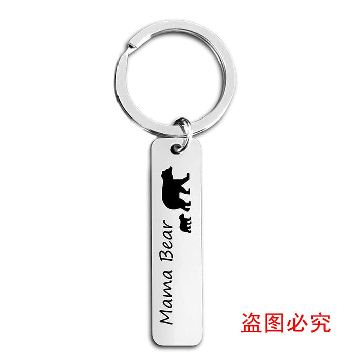 Wholesale Mother's Day Gift Stainless Steel Plating Metal Keychain JDC-KC-GangGu003 Keychains 钢古 Wholesale Jewelry JoyasDeChina Joyas De China