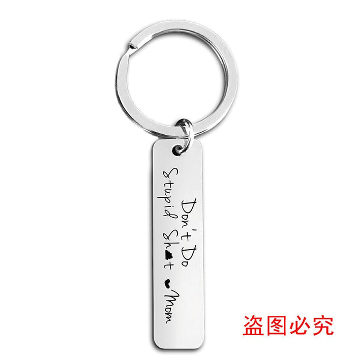 Wholesale Mother's Day Gift Stainless Steel Plating Metal Keychain JDC-KC-GangGu003 Keychains 钢古 Wholesale Jewelry JoyasDeChina Joyas De China