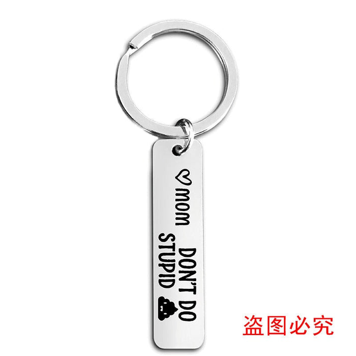 Wholesale Mother's Day Gift Stainless Steel Plating Metal Keychain JDC-KC-GangGu003 Keychains 钢古 Wholesale Jewelry JoyasDeChina Joyas De China