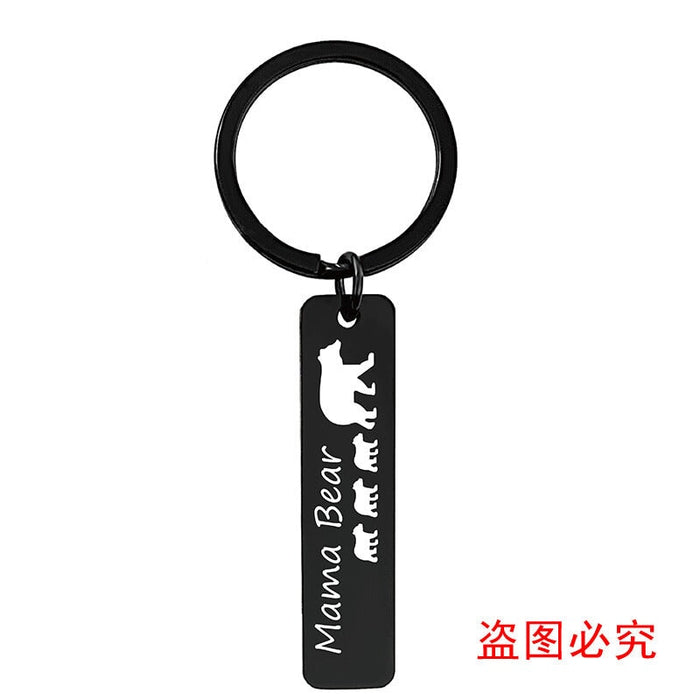 Wholesale Mother's Day Gift Stainless Steel Plating Metal Keychain JDC-KC-GangGu003 Keychains 钢古 Wholesale Jewelry JoyasDeChina Joyas De China