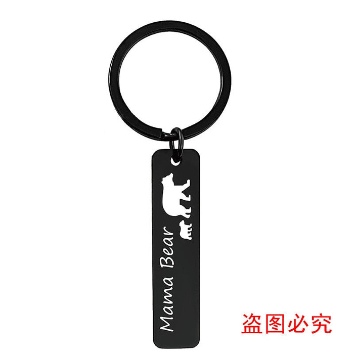 Wholesale Mother's Day Gift Stainless Steel Plating Metal Keychain JDC-KC-GangGu003 Keychains 钢古 Wholesale Jewelry JoyasDeChina Joyas De China