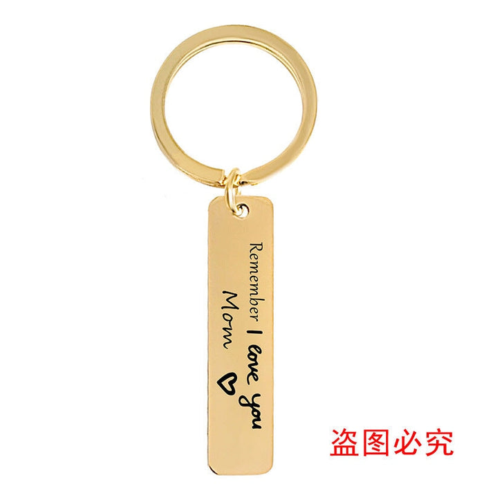 Wholesale Mother's Day Gift Stainless Steel Plating Metal Keychain JDC-KC-GangGu003 Keychains 钢古 F00020 gold Wholesale Jewelry JoyasDeChina Joyas De China