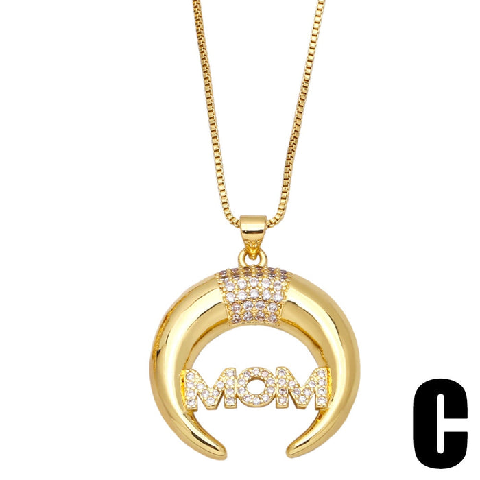 Wholesale Mother's Day Love Necklace JDC-NE-AOS010 Necklaces 翱昇 C Wholesale Jewelry JoyasDeChina Joyas De China