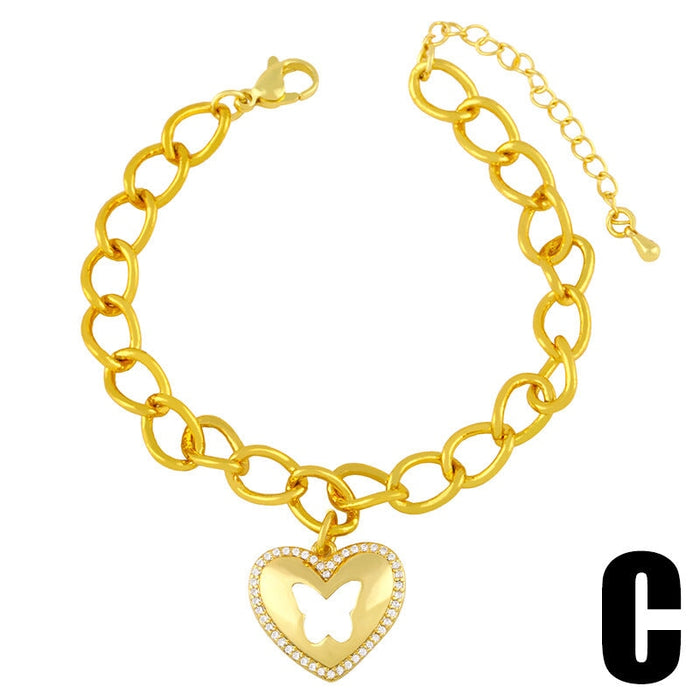 Wholesale Mother's Day peach letter copper bracelet JDC-BT-AOS001 Bracelet 翱昇 C Wholesale Jewelry JoyasDeChina Joyas De China