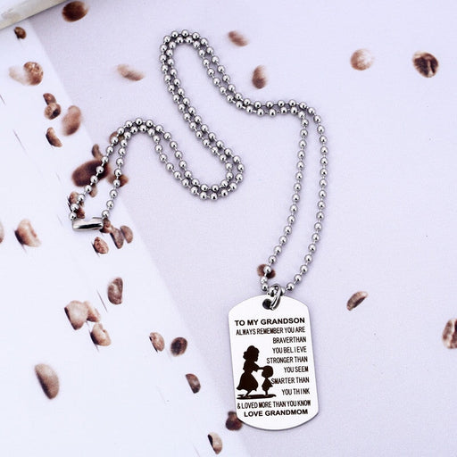 Wholesale mother's Day polished stainless steel necklace JDC-NE-Mail012 Necklaces 麦伦 Wholesale Jewelry JoyasDeChina Joyas De China