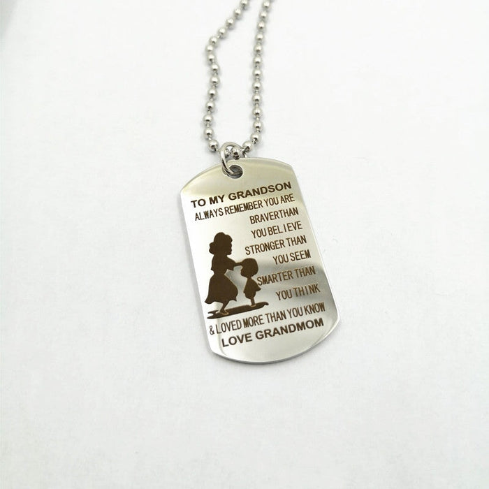Wholesale mother's Day polished stainless steel necklace JDC-NE-Mail012 Necklaces 麦伦 Wholesale Jewelry JoyasDeChina Joyas De China