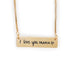 Wholesale mother's Day stainless steel Engraved Necklace JDC-NE-Mail006 Necklaces 麦伦 gold Wholesale Jewelry JoyasDeChina Joyas De China