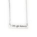 Wholesale mother's Day stainless steel Engraved Necklace JDC-NE-Mail006 Necklaces 麦伦 steel Wholesale Jewelry JoyasDeChina Joyas De China