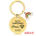 Wholesale Mother's Day Stainless Steel Round Plate Rainbow Metal Keychain JDC-KC-GangGu010 Keychains 钢古 Wholesale Jewelry JoyasDeChina Joyas De China
